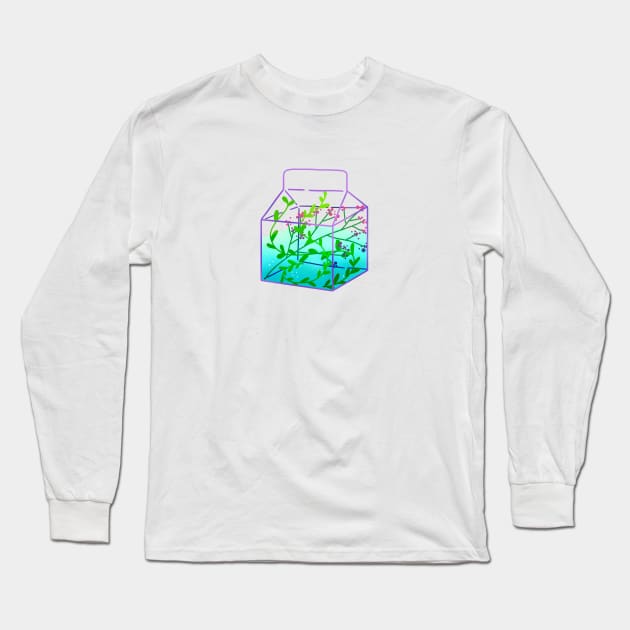 Juice box water terrarium aka aquarium Long Sleeve T-Shirt by THESOLOBOYY